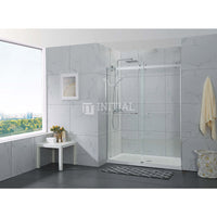 Frameless By-passing Sliding Doors Shower Screen with Wall Profile 1180-1800x2000mm , (1180-1300)x2000