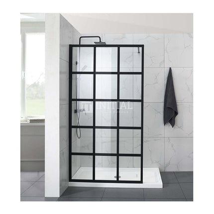Fully Framed Single door Fixed Panel Shower Screen 6mm Glass 1200x2000mm ,