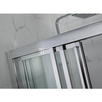 Wall to Wall Framed 3 Panel Sliding Door 6mm Glass 880-1020x1900mm ,