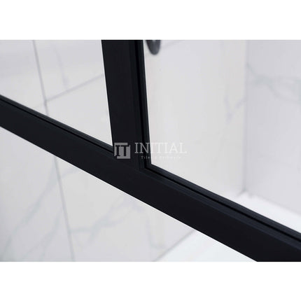 Full Framed Single Door Fixed Panel Shower Screen 6mm Glass 1000/1100x2000mm ,