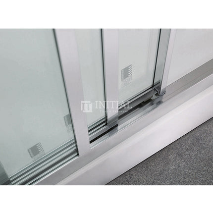 Wall to Wall Framed 3 Panel Sliding Door 6mm Glass 880-1020x1900mm ,