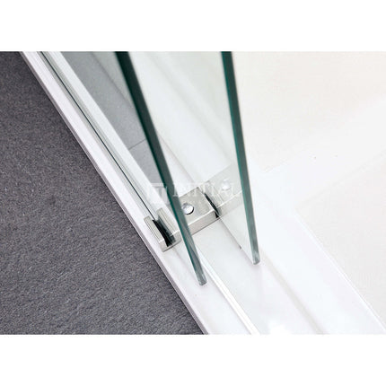 Frameless By-passing Sliding Doors Shower Screen with Wall Profile 1180-1800x2000mm ,