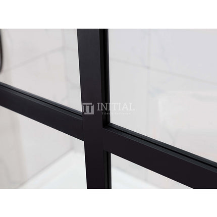 Fully Framed Single door Fixed Panel Shower Screen 6mm Glass 1200x2000mm ,