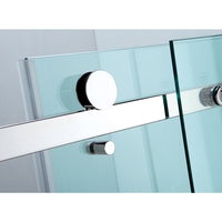 Wall to wall Frameless Sliding Door adjustable 10mm Glass Brushed Nickel/Gold/GunMetal 950-1180 x 2000mm ,