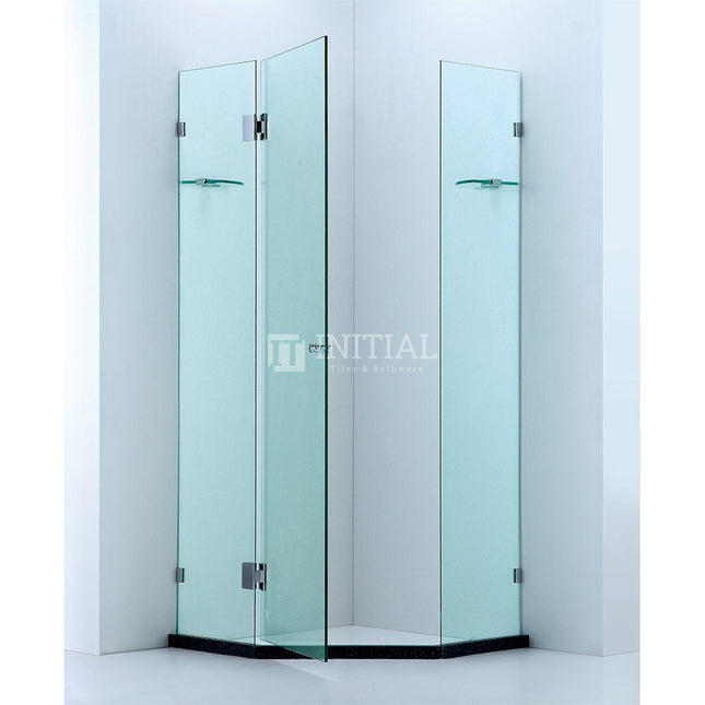Diamond Frameless Hinge Door 10mm Glass 900-1100 x 2000mm ,