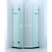 Diamond Frameless Hinge Door 10mm Glass 900-1100 x 2000mm ,