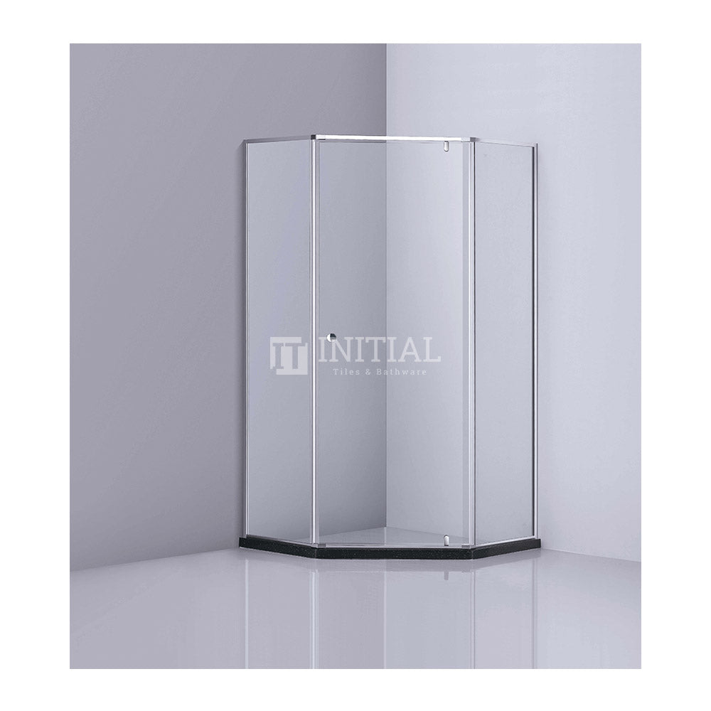 Semi-Frame Diamond shape Pivot Door 6mm Glass 900-1000x1900mm , 900x900x1900mm