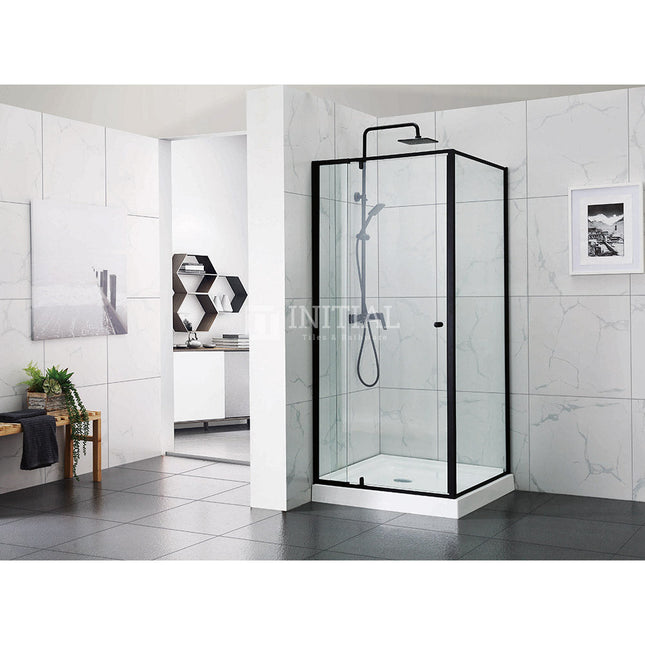 L shape Semi Frame Pivot Door Shower Screen with Return Panel 700-1320x1900mm ,