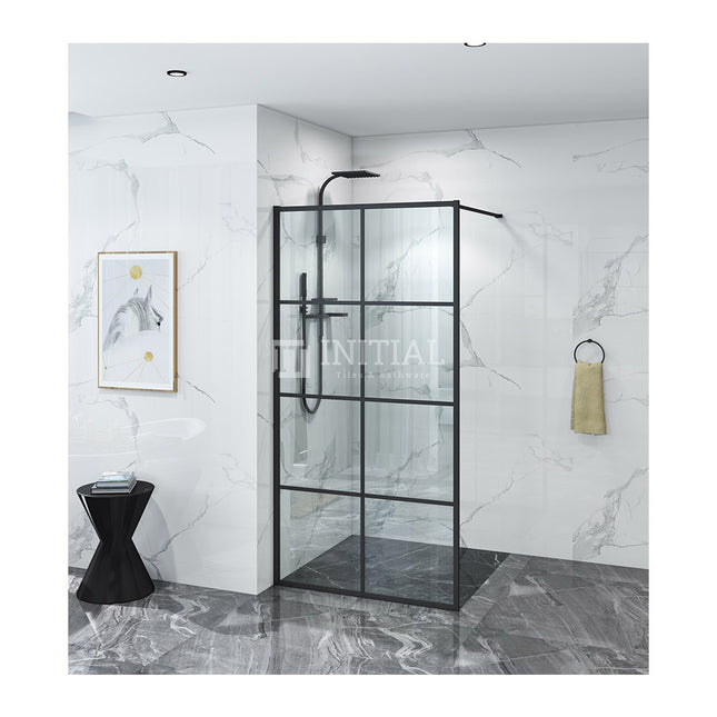 Full Framed Single door Panel Shower Screen 6mm Glass 950-1200x2000mm , 950x2000
