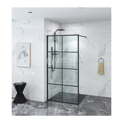 Full Framed Single door Panel Shower Screen 6mm Glass 950-1200x2000mm , 950x2000