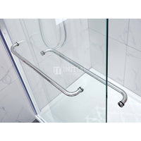 Frameless By-passing Sliding Doors Shower Screen with Wall Profile 1180-1800x2000mm ,
