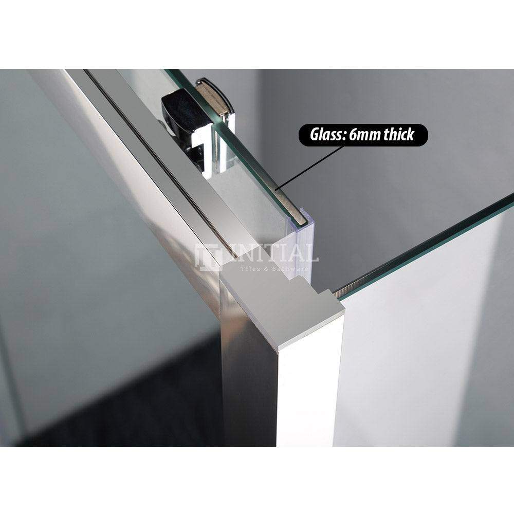 Wall to Wall Semi-Frame Sliding Door Adjustable 6mm Glass 1040-1750x1900mm ,