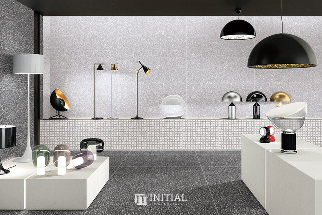 Terrazzo Look Tile Opimo Grey Matt 300X600 ,