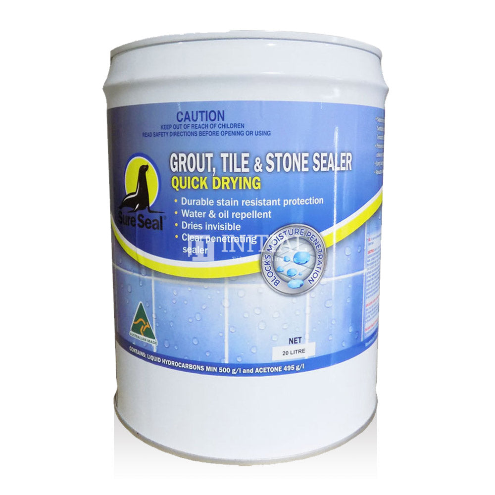 Sure Seal Sealants Quick Drying Grout Tile & Stone Sealer 20L ,