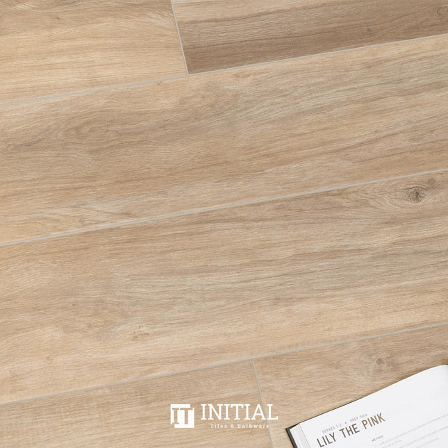 Timber Tile Maple Wood Grain Natural Brown Matt 200X1200 ,