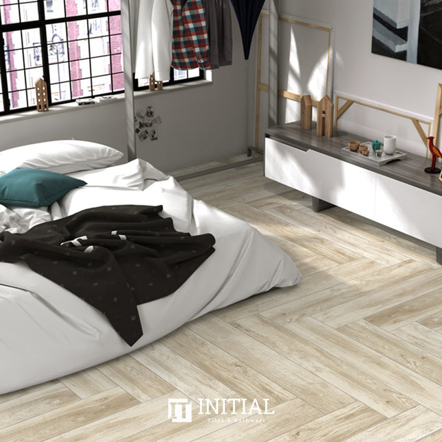 Timber Tile Maple Wood Grain Natural Ivory Matt 200X1200 ,