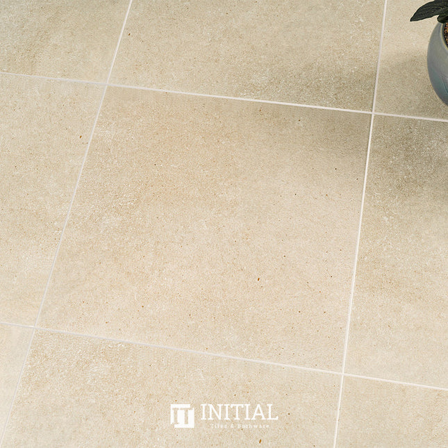 Concrete Look Kitchen Floor Tile Solid Beige Lappato 450X450 ,