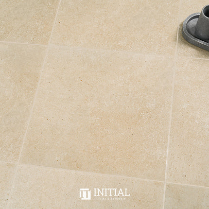 Concrete Look Kitchen Floor Tile Solid Beige Matt 450X450 ,
