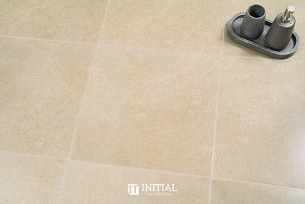 Concrete Look Kitchen Floor Tile Solid Beige Matt 450X450 ,