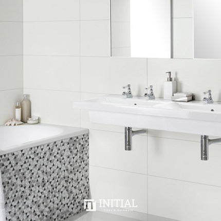 Bathroom Wall Tile Matt White Rectified Ceramic Tile 300X600 ,
