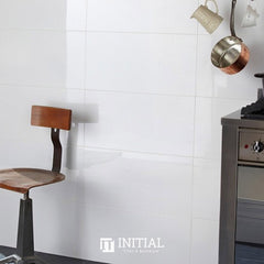 Bathroom Wall Tile White Rectified Polished Ceramic Tile 300X600 ,