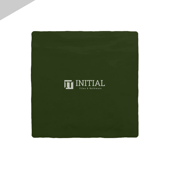 Square Feature Tile La Vida Botanical Green Gloss 132X132 ,