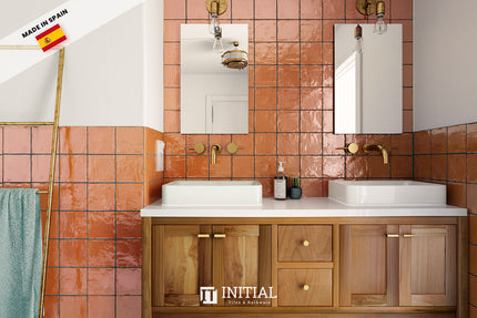 Square Feature Tile La Vida Ginger Gloss 132X132 ,