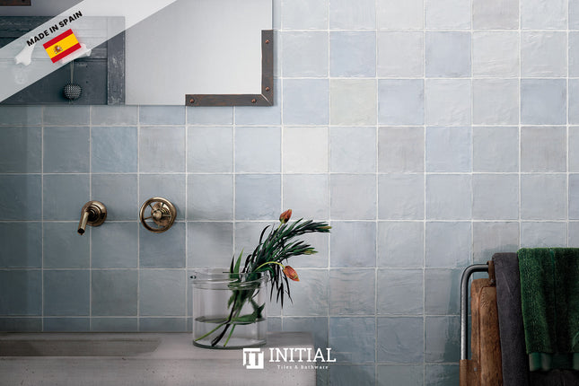 Square Feature Tile La Vida Lavanda Blue Gloss 132X132 ,