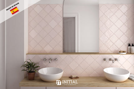 Square Feature Tile La Vida Rose Gloss 132X132 ,