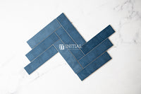 Subway Tile Retro Navy Blue Gloss 58X242 ,
