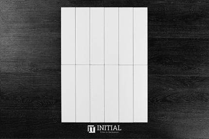 Beautiful Gloss White Bathroom Feature Tile 75X300 ,