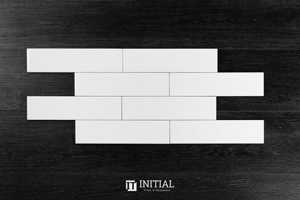 Beautiful Gloss White Bathroom Feature Tile 75X300 ,