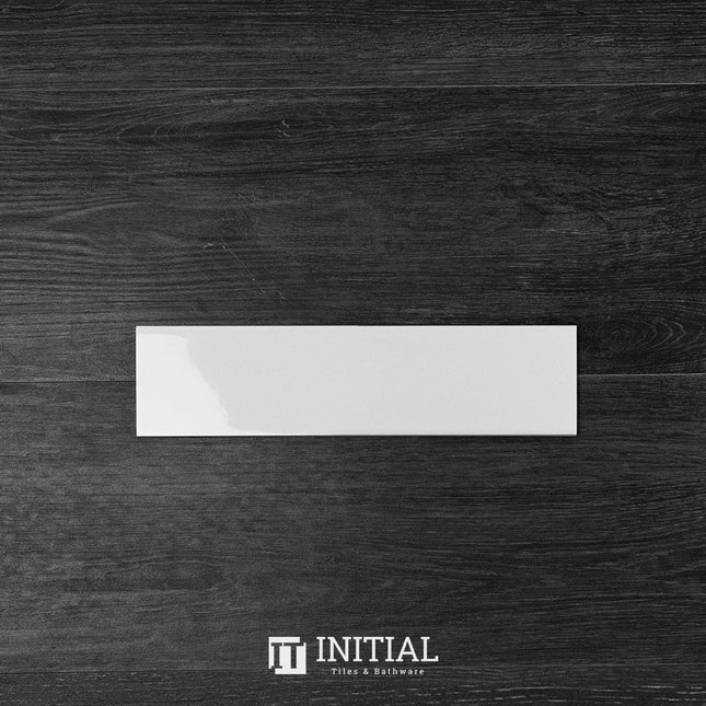 Beautiful Gloss White Bathroom Feature Tile 75X300 ,