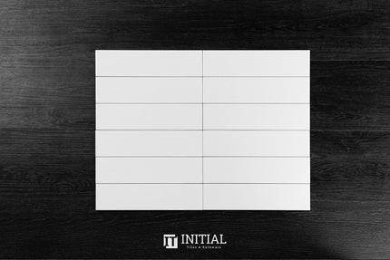 Beautiful Gloss White Bathroom Feature Tile 75X300 ,