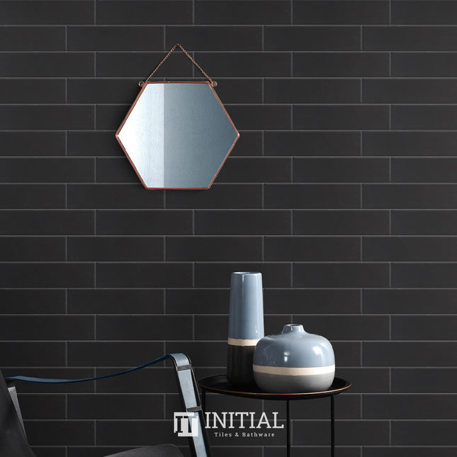 Subway Tile Town Wall Black Matt 75X300 ,