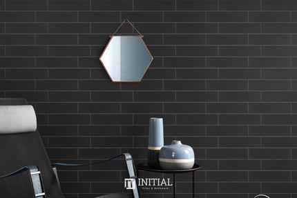 Subway Tile Town Wall Black Matt 75X300 ,
