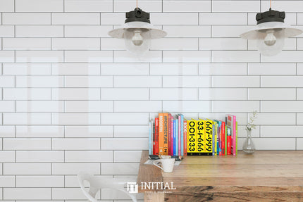 Subway Tile Town Wall White Gloss 75X300 ,
