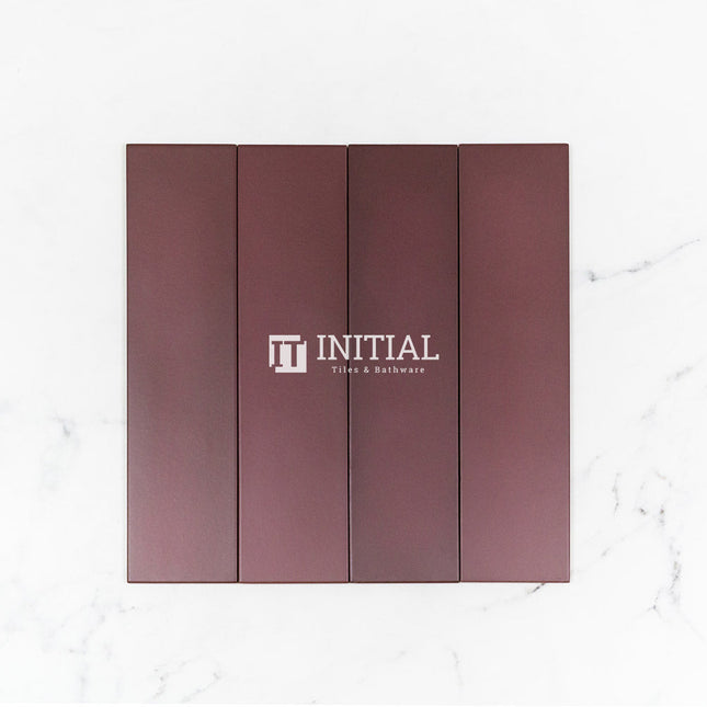 Subway Feature Tile Basilica Oxblood Matt 92X368 ,