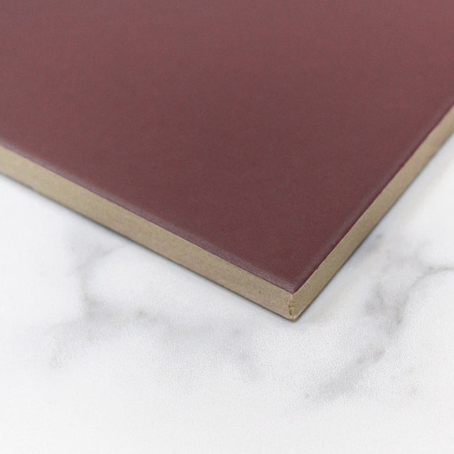 Subway Feature Tile Basilica Oxblood Matt 92X368 ,