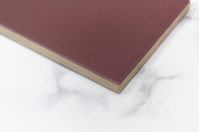 Subway Feature Tile Basilica Oxblood Matt 92X368 ,
