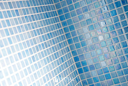 Swimming Pool Mosaic Ezzari Iris Pearl Sky Blue ,