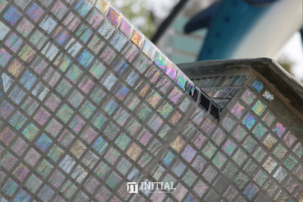 Swimming Pool Mosaic Ezzari Iris Pearl Light Grey ,