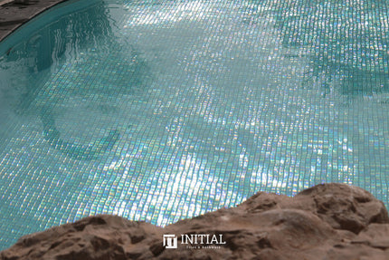 Swimming Pool Mosaic Ezzari Iris Pearl Light Grey ,