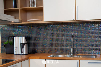 Swimming Pool Mosaic Ezzari Iris Pearl Black ,