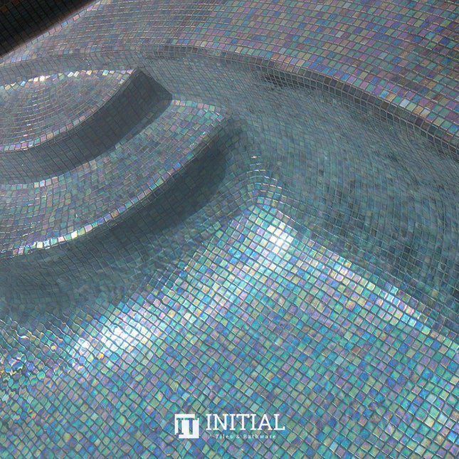 Swimming Pool Mosaic Ezzari Iris Pearl Black ,