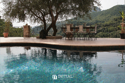 Swimming Pool Mosaic Ezzari Iris Pearl Black ,