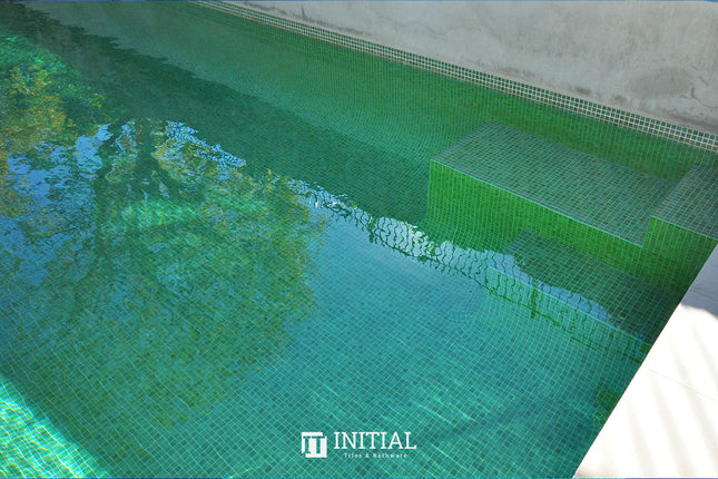 Swimming Pool Mosaic Ezzari Iris Pearl Terra Green ,