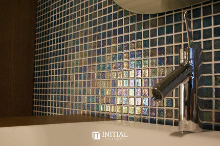 Swimming Pool Mosaic Ezzari Iris Pearl Jade Green ,