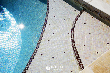 Swimming Pool Mosaic Ezzari Iris Pearl Pale Rose ,