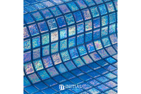 Swimming Pool Mosaic Ezzari Iris Pearl Mid Blue ,